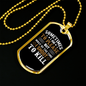 Shoot To Kill Hunting Necklace Stainless Steel or 18k Gold Dog Tag 24" Chain-Express Your Love Gifts