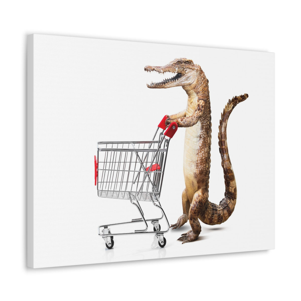 Shopping Alligator Wall Art Canvas Unframed-Express Your Love Gifts