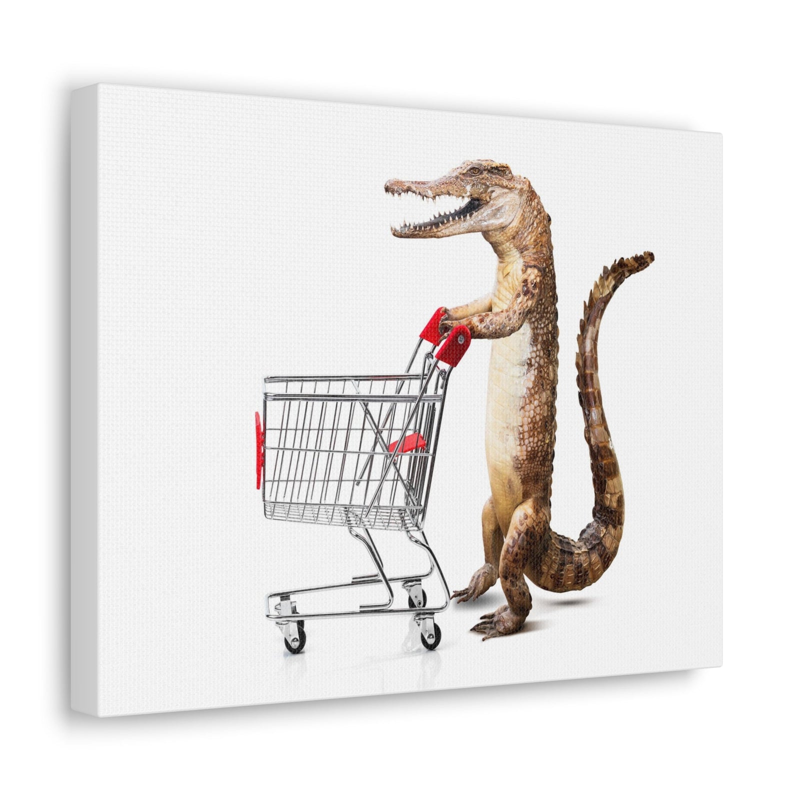 Shopping Alligator Wall Art Canvas Unframed-Express Your Love Gifts