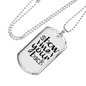 Show Me Your Back Necklace Stainless Steel or 18k Gold Dog Tag 24" Chain-Express Your Love Gifts