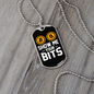 Show Me Your Bits Crypto Necklace Stainless Steel or 18k Gold Dog Tag 24" Chain-Express Your Love Gifts