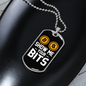 Show Me Your Bits Crypto Necklace Stainless Steel or 18k Gold Dog Tag 24" Chain-Express Your Love Gifts