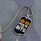 Show Me Your Bits Crypto Necklace Stainless Steel or 18k Gold Dog Tag 24" Chain-Express Your Love Gifts