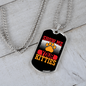 Show Me Your Kitties Necklace Stainless Steel or 18k Gold Dog Tag 24" Chain-Express Your Love Gifts