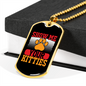 Show Me Your Kitties Necklace Stainless Steel or 18k Gold Dog Tag 24" Chain-Express Your Love Gifts