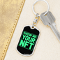 Show me Your NFT Crypto Keychain Stainless Steel or 18k Gold Dog Tag Keyring-Express Your Love Gifts