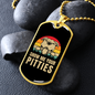 Show Me Your Pitties Necklace Stainless Steel or 18k Gold Dog Tag 24" Chain-Express Your Love Gifts