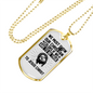 Show Our Christian Christian Necklace Stainless Steel or 18k Gold Dog Tag 24" Chain-Express Your Love Gifts
