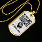 Show Our Christian Christian Necklace Stainless Steel or 18k Gold Dog Tag 24" Chain-Express Your Love Gifts