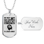 Show Our Christian Christian Necklace Stainless Steel or 18k Gold Dog Tag 24" Chain-Express Your Love Gifts