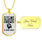 Show Our Christian Christian Necklace Stainless Steel or 18k Gold Dog Tag 24" Chain-Express Your Love Gifts