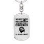 Show Our Christian Colors Keychain Stainless Steel or 18k Gold Dog Tag Keyring-Express Your Love Gifts