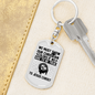 Show Our Christian Colors Keychain Stainless Steel or 18k Gold Dog Tag Keyring-Express Your Love Gifts