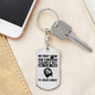 Show Our Christian Colors Keychain Stainless Steel or 18k Gold Dog Tag Keyring-Express Your Love Gifts