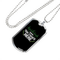 Show Your Strength Here Hunting Necklace Stainless Steel or 18k Gold Dog Tag 24"-Express Your Love Gifts