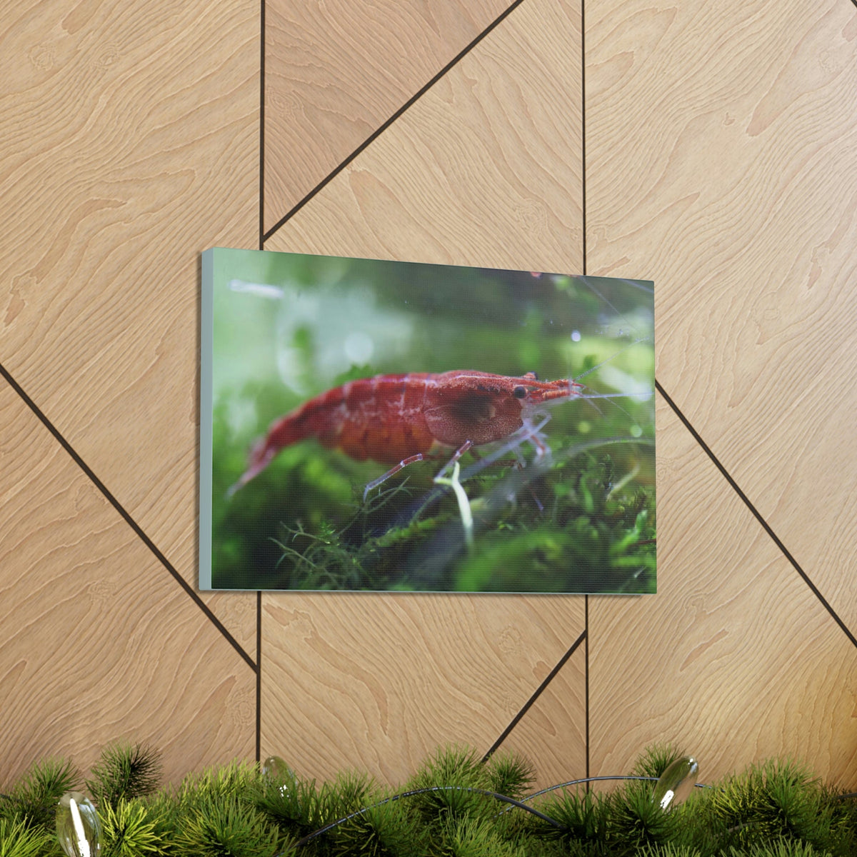 Scripture Walls Shrimp Hunting Shrimp on Hunt Print Animal Wall Art Wildlife Canvas Prints Wall Art Ready to Hang Unframed-Express Your Love Gifts