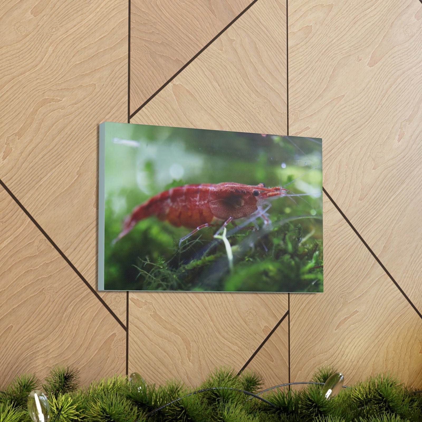 Scripture Walls Shrimp Hunting Shrimp on Hunt Print Animal Wall Art Wildlife Canvas Prints Wall Art Ready to Hang Unframed-Express Your Love Gifts