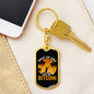Shut Up and Take My Bitcoin Crypto Keychain Stainless Steel or 18k Gold Dog Tag Keyring-Express Your Love Gifts
