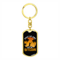 Shut Up and Take My Bitcoin Crypto Keychain Stainless Steel or 18k Gold Dog Tag Keyring-Express Your Love Gifts