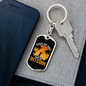 Shut Up and Take My Bitcoin Crypto Keychain Stainless Steel or 18k Gold Dog Tag Keyring-Express Your Love Gifts