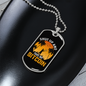 Shut Up and Take My Bitcoin Crypto Necklace Stainless Steel or 18k Gold Dog Tag 24" Chain-Express Your Love Gifts