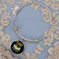 Siberian Huskie Mom Bracelet Stainless Steel or 18k Gold Circle Bangle-Express Your Love Gifts