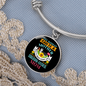 Siberian Huskie Mom Bracelet Stainless Steel or 18k Gold Circle Bangle-Express Your Love Gifts