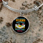 Siberian Huskie Mom Bracelet Stainless Steel or 18k Gold Circle Bangle-Express Your Love Gifts