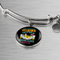 Siberian Huskie Mom Bracelet Stainless Steel or 18k Gold Circle Bangle-Express Your Love Gifts