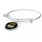 Siberian Huskie Mom Bracelet Stainless Steel or 18k Gold Circle Bangle-Express Your Love Gifts