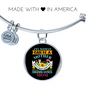 Siberian Huskie Mom Bracelet Stainless Steel or 18k Gold Circle Bangle-Express Your Love Gifts