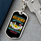 Siberian Huskie Mom Keychain Stainless Steel or 18k Gold Dog Tag Keyring-Express Your Love Gifts