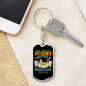 Siberian Huskie Mom Keychain Stainless Steel or 18k Gold Dog Tag Keyring-Express Your Love Gifts