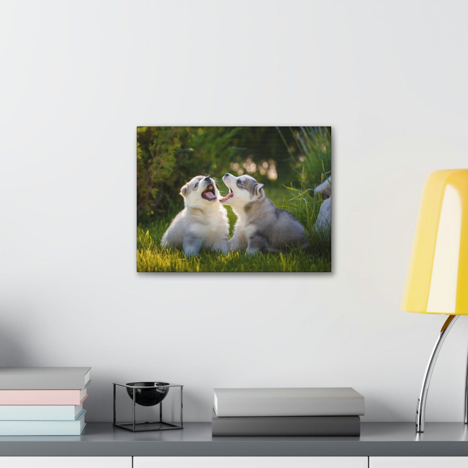 Scripture Walls Siberian Husky Couple Siberian Husky Couple Print Animal Wall Art Wildlife Canvas Prints Wall Art Ready to Hang Unframed-Express Your Love Gifts