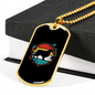 Siberian Husky Necklace Stainless Steel or 18k Gold Dog Tag 24" Chain-Express Your Love Gifts