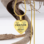 Side By Side Necklace Stainless Steel or 18k Gold Heart 18-22"-Express Your Love Gifts
