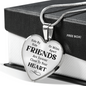 Side By Side Necklace Stainless Steel or 18k Gold Heart 18-22"-Express Your Love Gifts