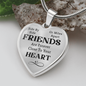 Side By Side Necklace Stainless Steel or 18k Gold Heart 18-22"-Express Your Love Gifts