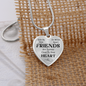 Side By Side Necklace Stainless Steel or 18k Gold Heart 18-22"-Express Your Love Gifts