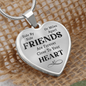 Side By Side Necklace Stainless Steel or 18k Gold Heart 18-22"-Express Your Love Gifts