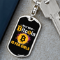 Silly Boys Crypto Keychain Stainless Steel or 18k Gold Dog Tag Keyring-Express Your Love Gifts