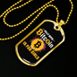 Silly Boys Crypto Necklace Stainless Steel or 18k Gold Dog Tag 24" Chain-Express Your Love Gifts
