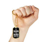 Silver Black For Life Raider Dog Tag Stainless Steel or 18k Gold 24" Chain-Express Your Love Gifts