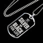 Silver Black For Life Raider Dog Tag Stainless Steel or 18k Gold 24" Chain-Express Your Love Gifts