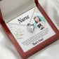 Simple Thank You Healthcare Medical Worker Nurse Appreciation Gift Nurse Forever Necklace w Message Card-Express Your Love Gifts
