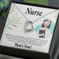 Simple Thank You Healthcare Medical Worker Nurse Appreciation Gift Nurse Forever Necklace w Message Card-Express Your Love Gifts