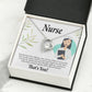 Simple Thank You Healthcare Medical Worker Nurse Appreciation Gift Nurse Forever Necklace w Message Card-Express Your Love Gifts