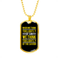 Sin Think Lightly Christian Necklace Stainless Steel or 18k Gold Dog Tag 24" Chain-Express Your Love Gifts