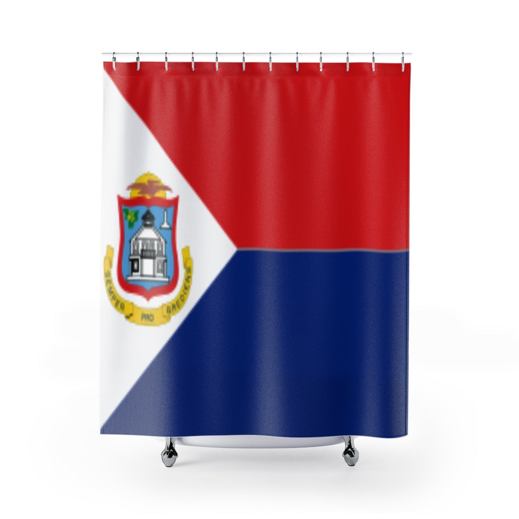 Sint Maarten Stylish Design 71" x 74" Elegant Waterproof Shower Curtain for a Spa-like Bathroom Paradise Exceptional Craftsmanship-Express Your Love Gifts