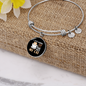 Sip Coffee And Pet Cat Bracelet Stainless Steel or 18k Gold Circle Bangle-Express Your Love Gifts